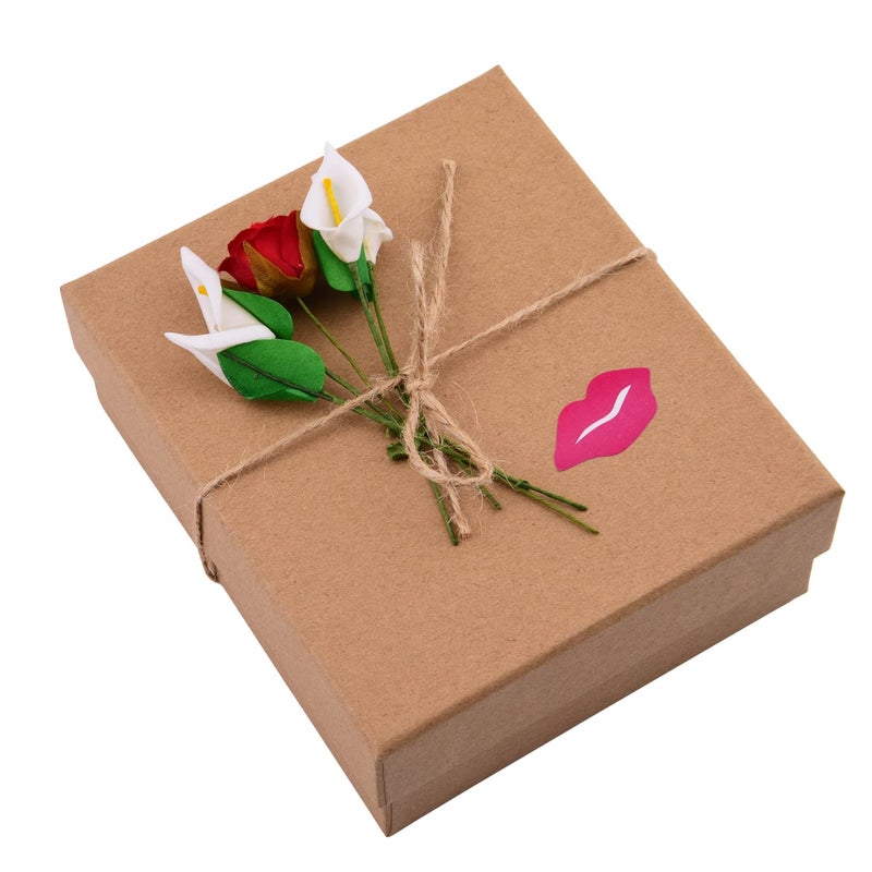 Sunmns Lips Stickers, Perforated Self Adhesive Kisses Stickers, Total 1000 Pieces Per Roll, Rose Red - Image 2